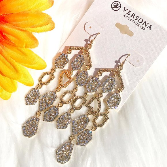 Versona Jewelry - Boho Ethnic Earrings Gypsy Sparkle Drop Dangles